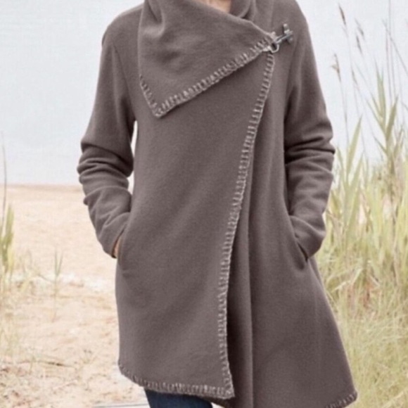 Garnet Hill boiled wool asymmetrical jacket - Picture 9 of 9